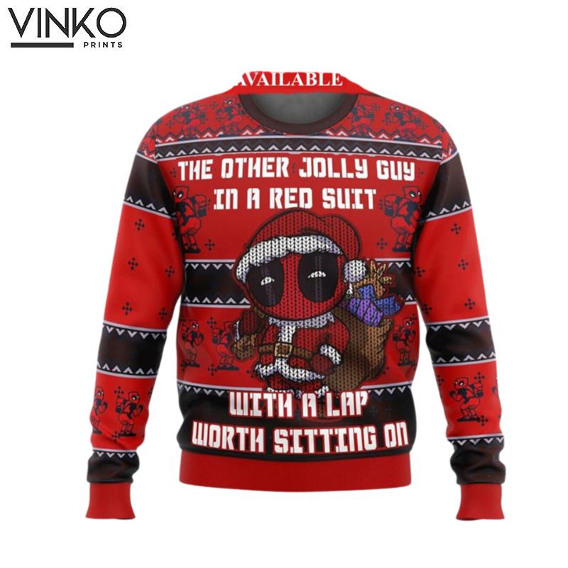 The Other Jolly Guy 3D Superhero Movie Ugly Christmas Sweater