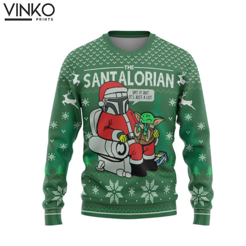 The Santalorian Christmas Custom Ugly Christmas Sweater