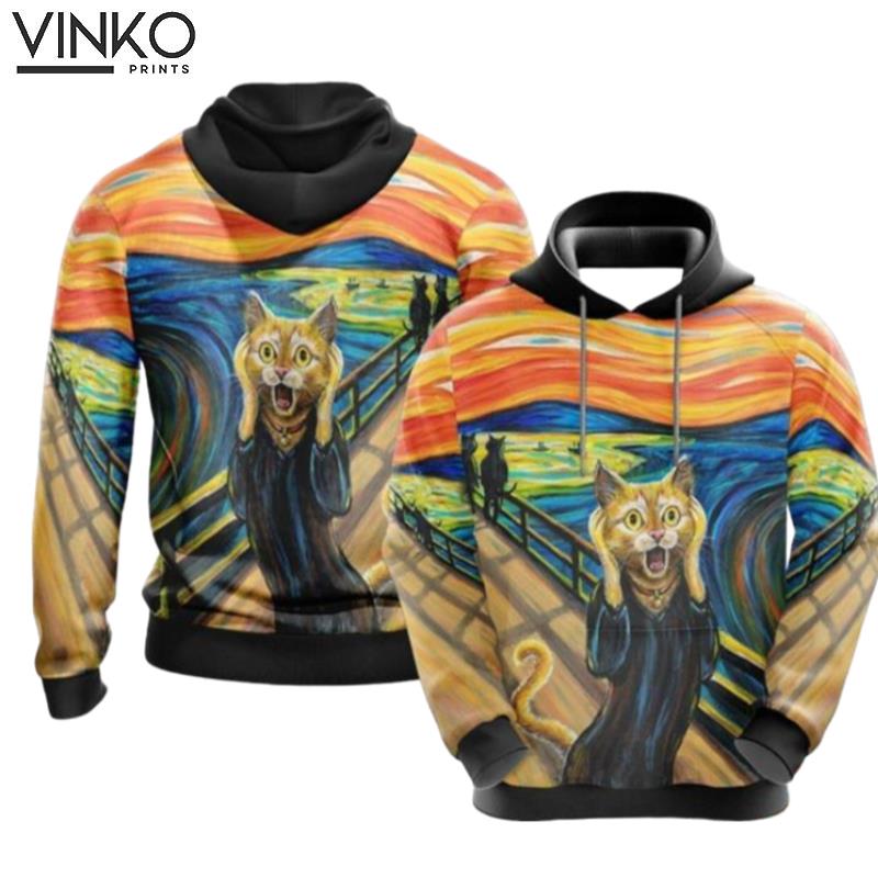 The Scream Cat 574 Hoodie