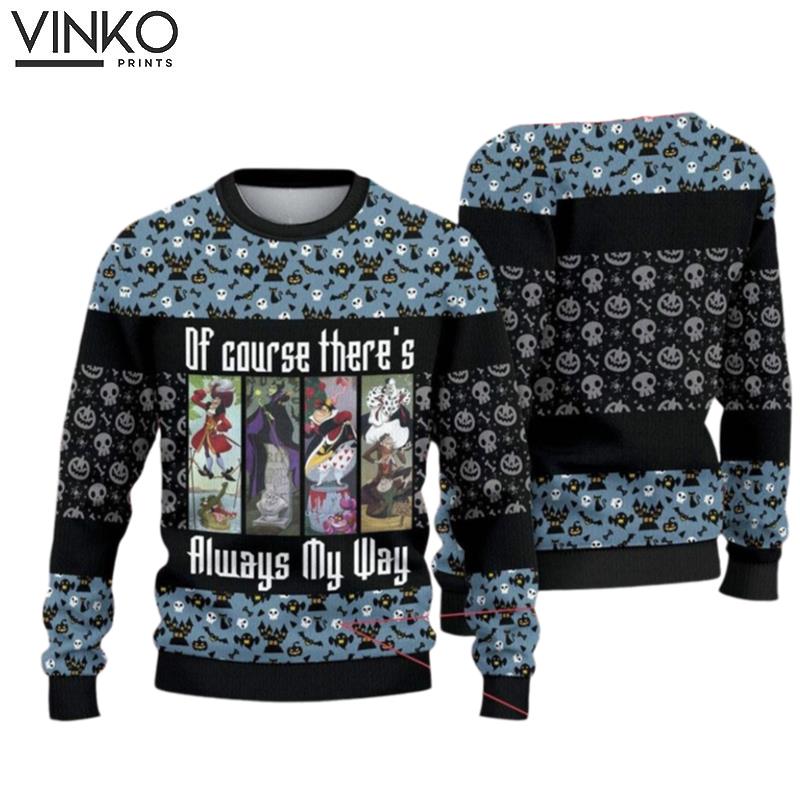 The Villains Haunted Mansion DisneyVillains Christmas Ugly Christmas Sweater