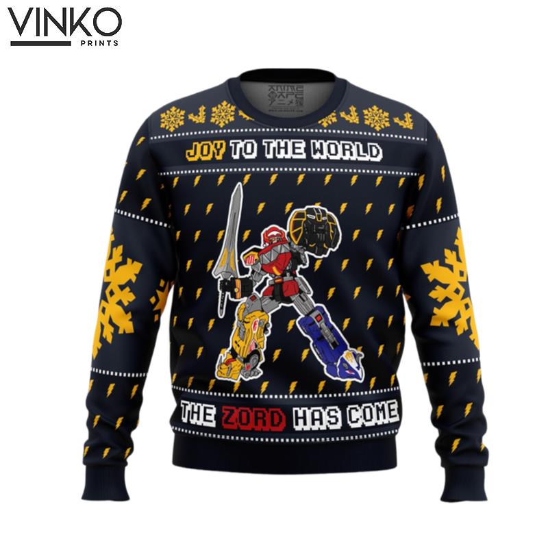 The Zord Has Come Power Rangers Ugly Christmas Sweater