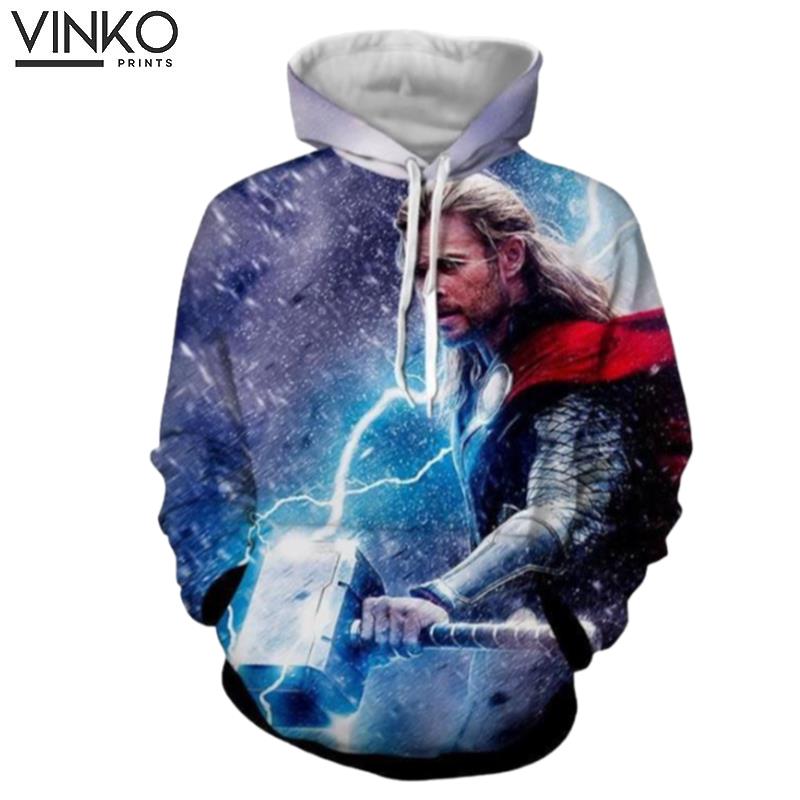 Thor Angry Thor With Mjonir Hoodie