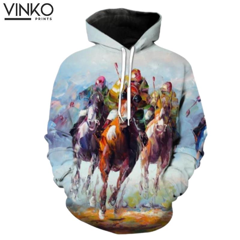 Thoroughbred Horse Triple Crown Clothing Hoodie