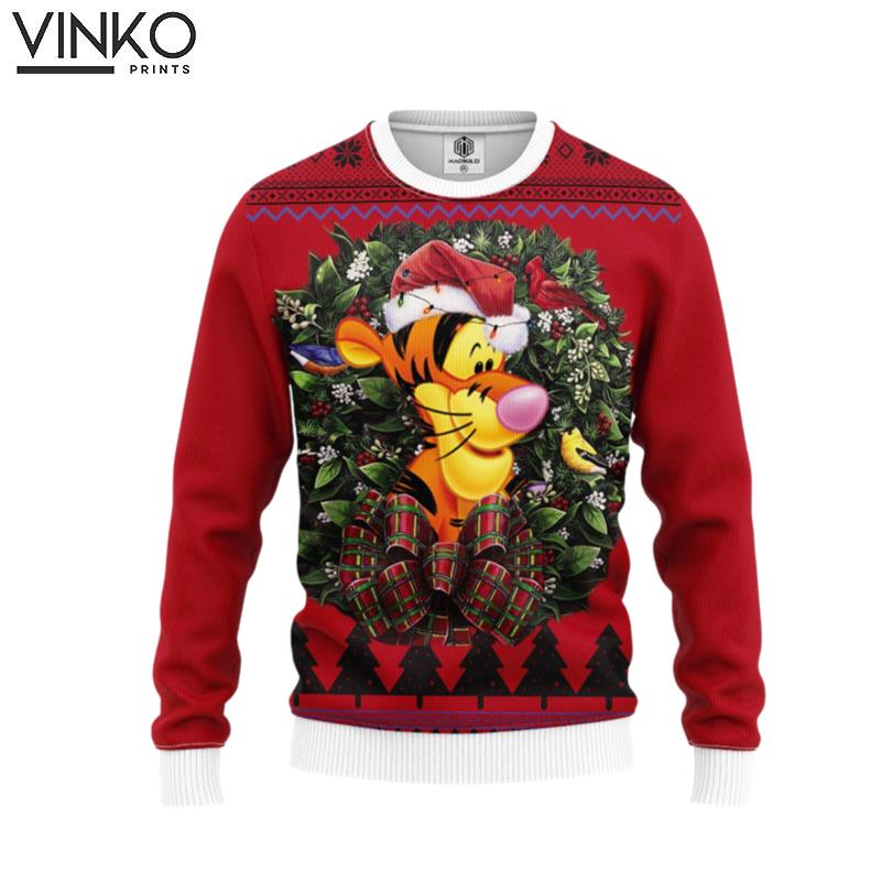 Tiger Pooh Noel Custom Ugly Christmas Sweater