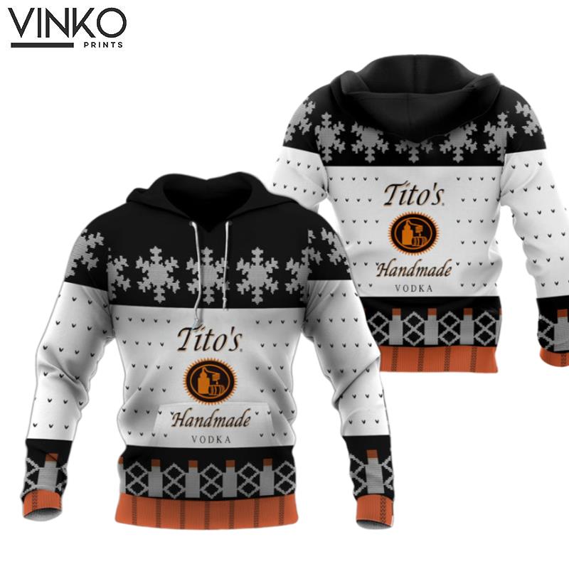 Tito Is Handmade Vodka Snowflake Hoodie