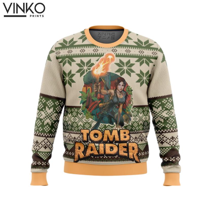 Tomb Raider Alt Ugly Christmas Sweater