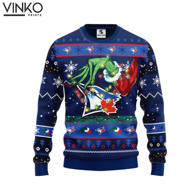 Toronto Blue Jays Grinch Ugly Christmas Sweater