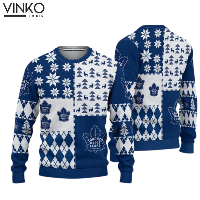 Toronto Maple Leafs Ice Hockey Ugly Christmas Sweater