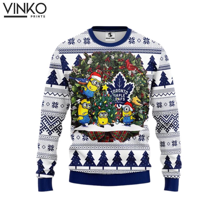 Toronto Maple Leafs Minion Ugly Christmas Sweater