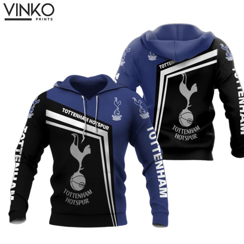 Tottenham Hotspur Black Blue Hoodie