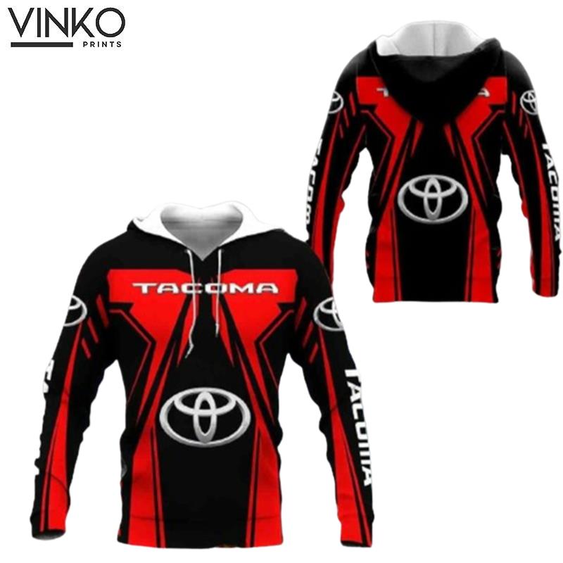 Toyota Tacoma Red And Black Pattern Hoodie