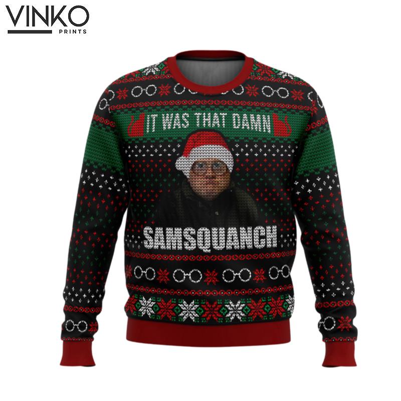 Trailer Park Boys Samsquanch Ugly Christmas Sweater