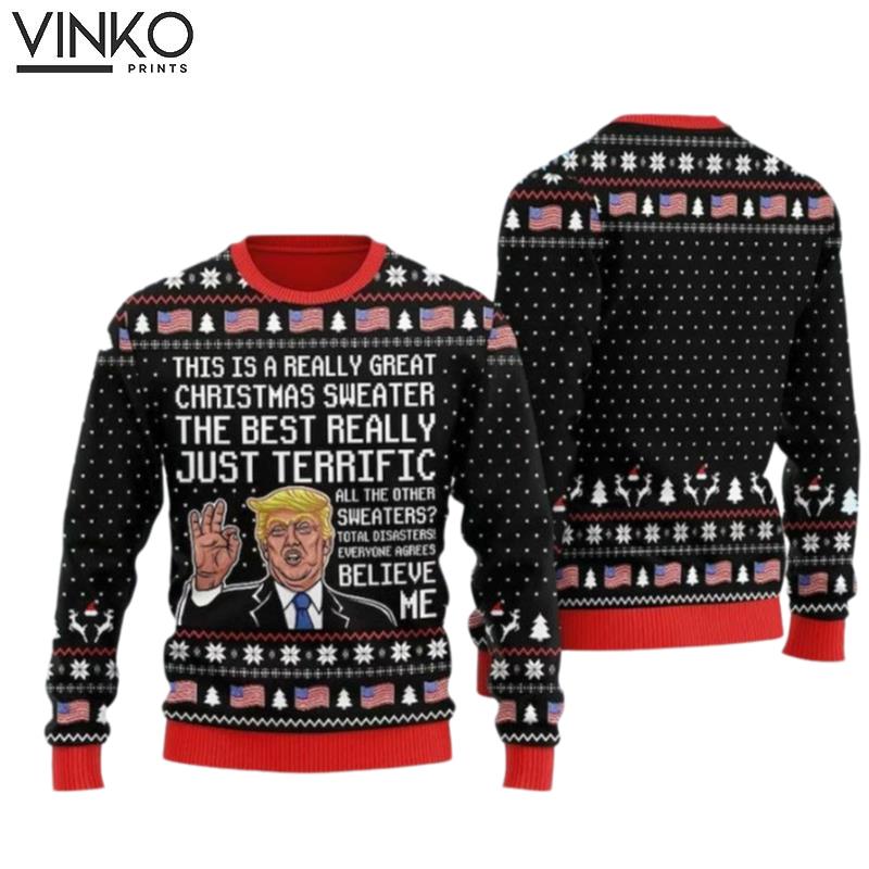 Trump This is The Greatest Humorous Trump Ugly Christmas Sweater