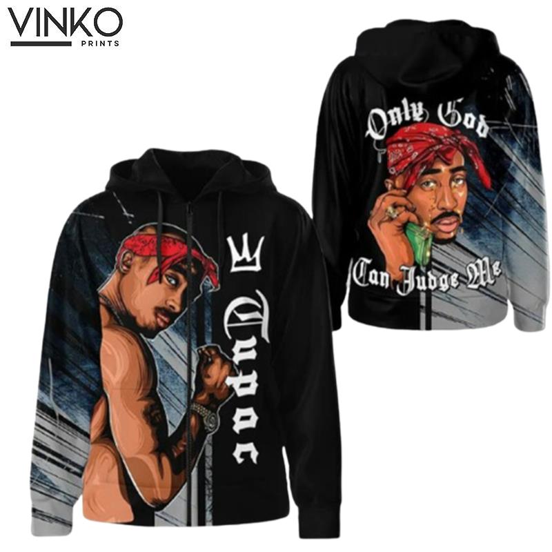 Tupac Shakur Only God Can Judge Me The King Hoodie