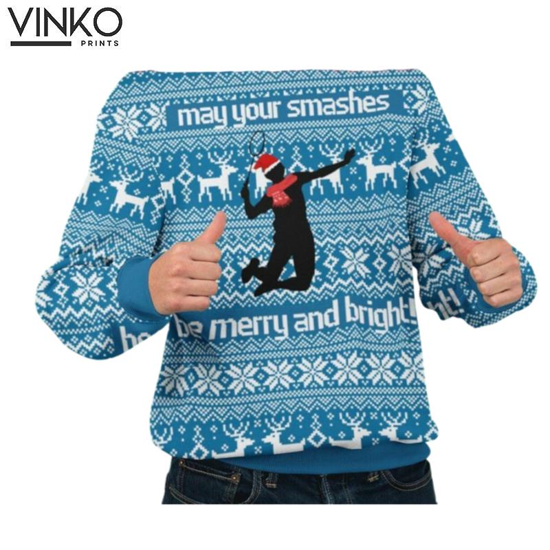 Ugly Badminton Christmas Ugly Christmas Sweater