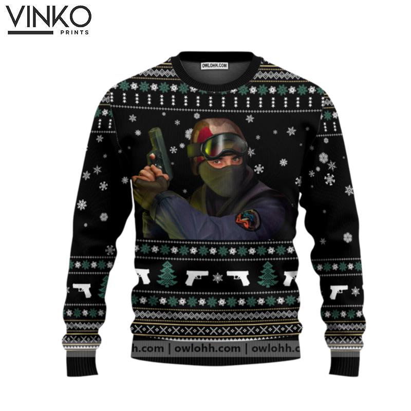 Ugly Counter Strike Custom Ugly Christmas Sweater