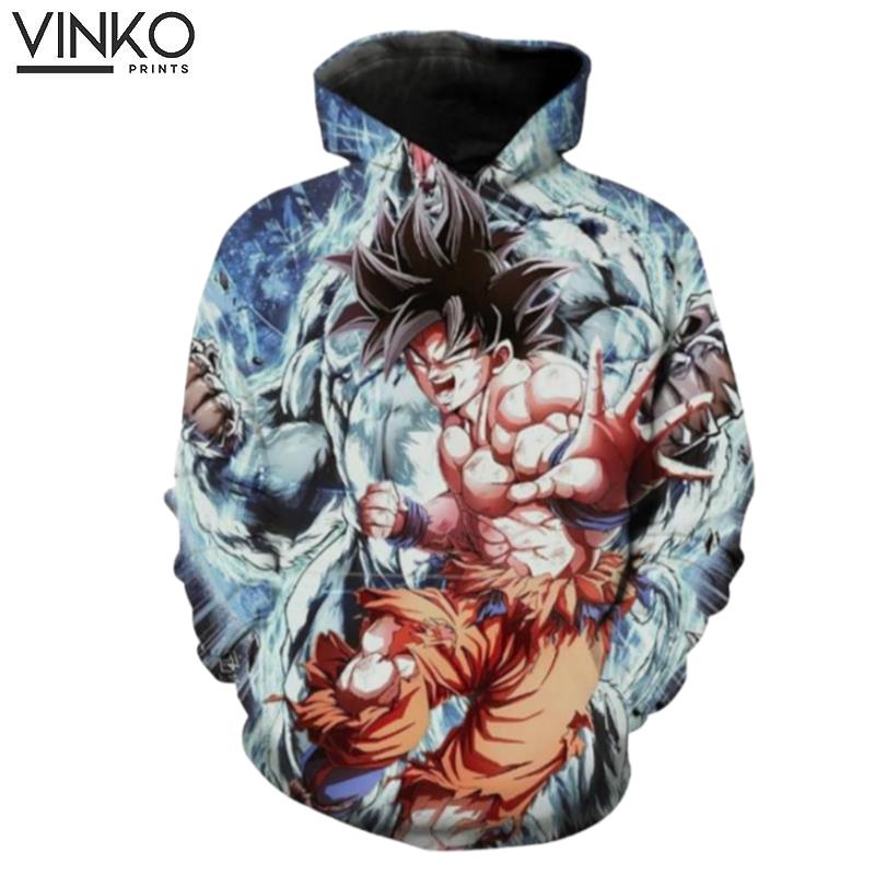 Ultra Instinct Goku Clothing Ragon Ball Super Goku Hoodie