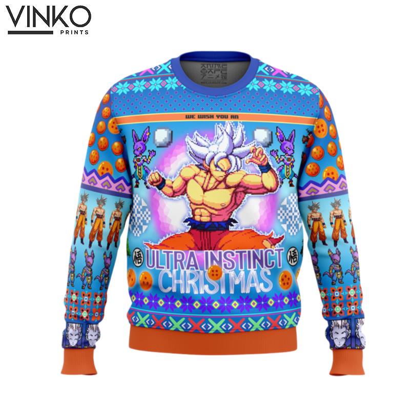 Ultra Instinct Goku Dragon Ball Super Ugly Christmas Sweater