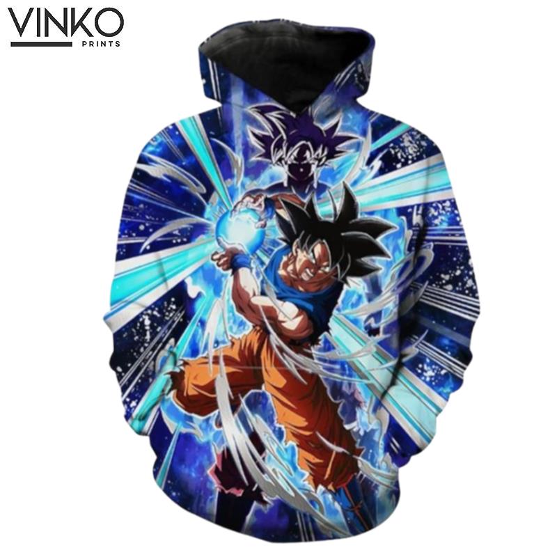 Ultra Instincts Goku Kamehameha Ragon Ball Super Clothing Hoodie