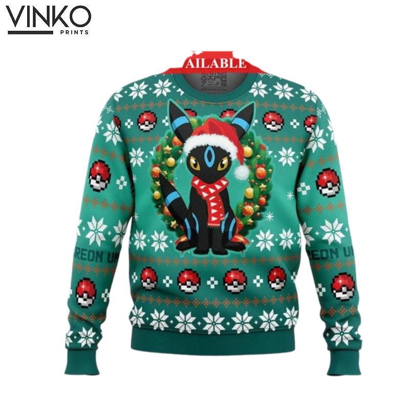 Umbreon PKM 3D Ugly Christmas Sweater