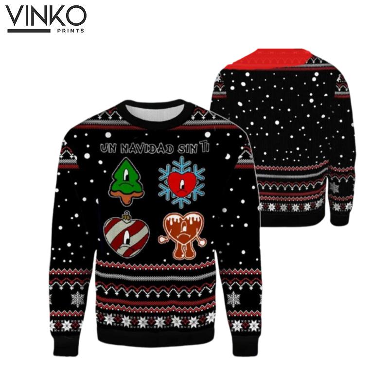 Un Verano Sin Ti Bad Bunny Ugly Christmas Sweater