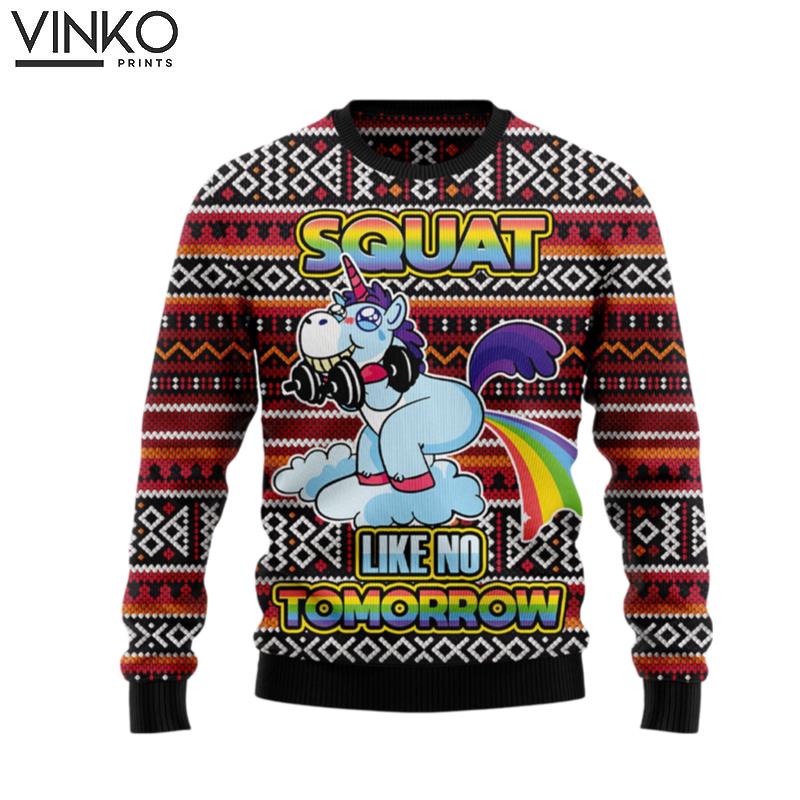 Unicorn Squat Like No Tomorrow HT102307 Ugly Christmas Sweater