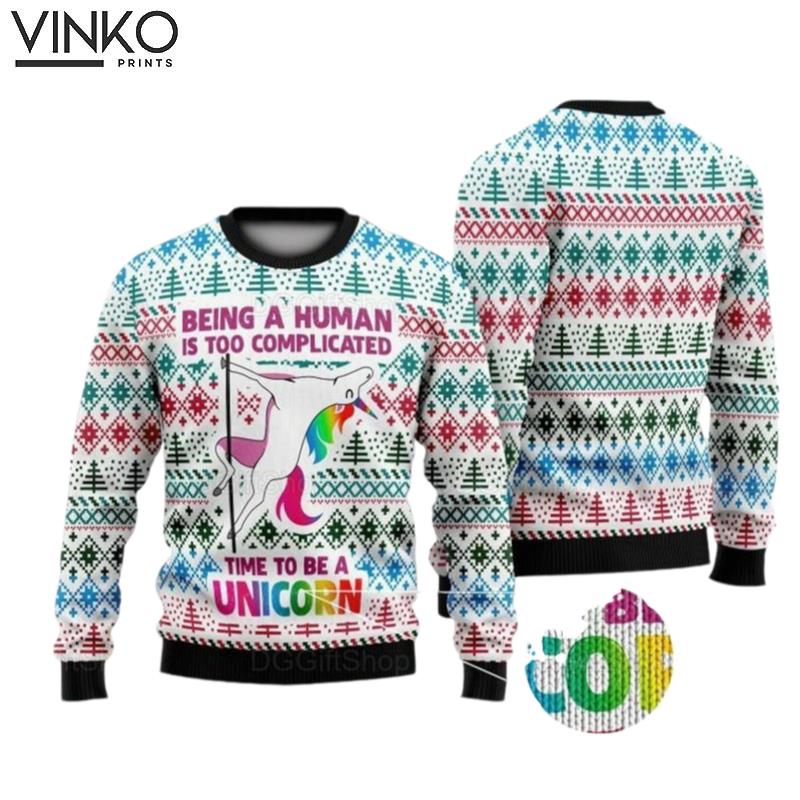 Unicorn Ugly Holiday Ugly Unicorn Ugly Christmas Sweater