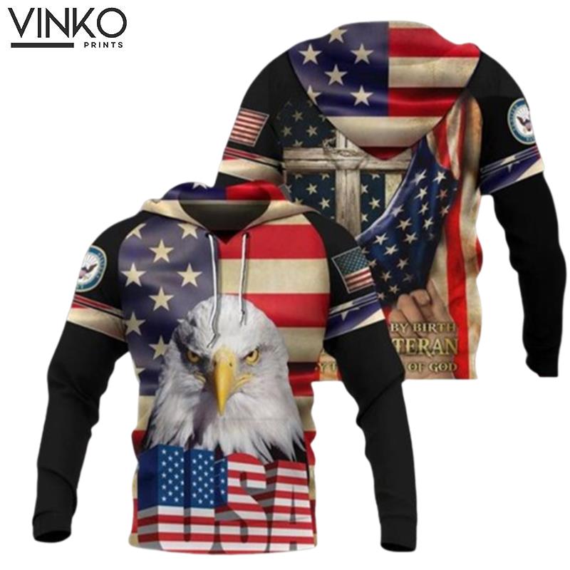 United States Navy Eagle Flag Hoodie