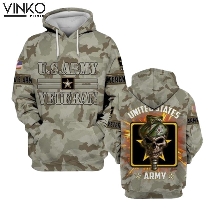 Us Army Veteran Lovers Awesome Hoodie