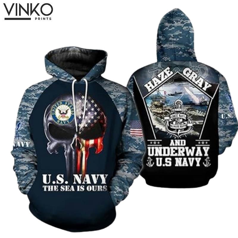 Us Navy Veteran The Sea Is Ours Hoodie