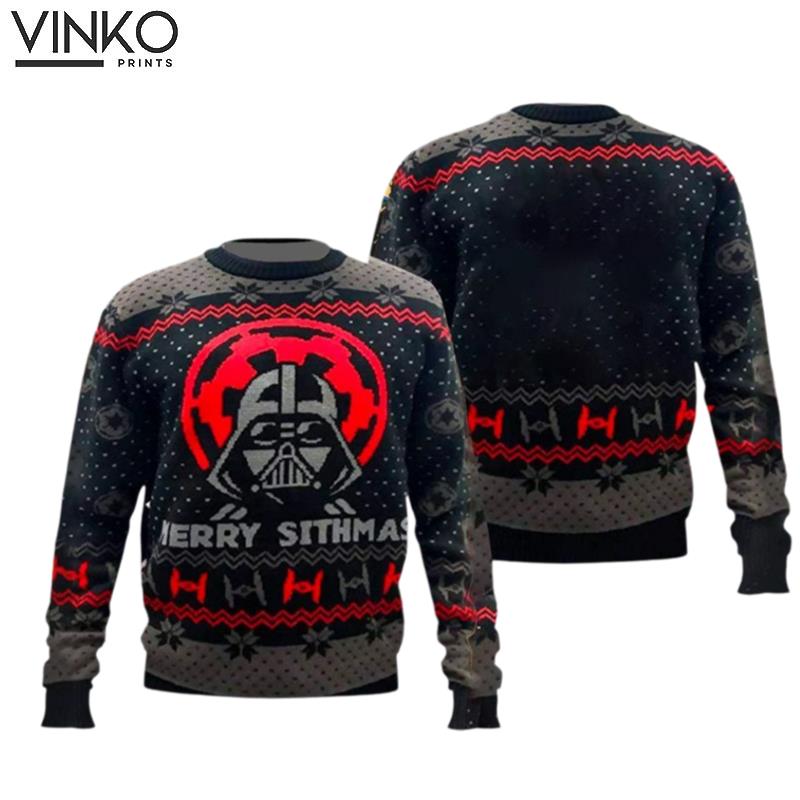 Vader Character Movie Horror Movie Xmas Ugly Christmas Sweater