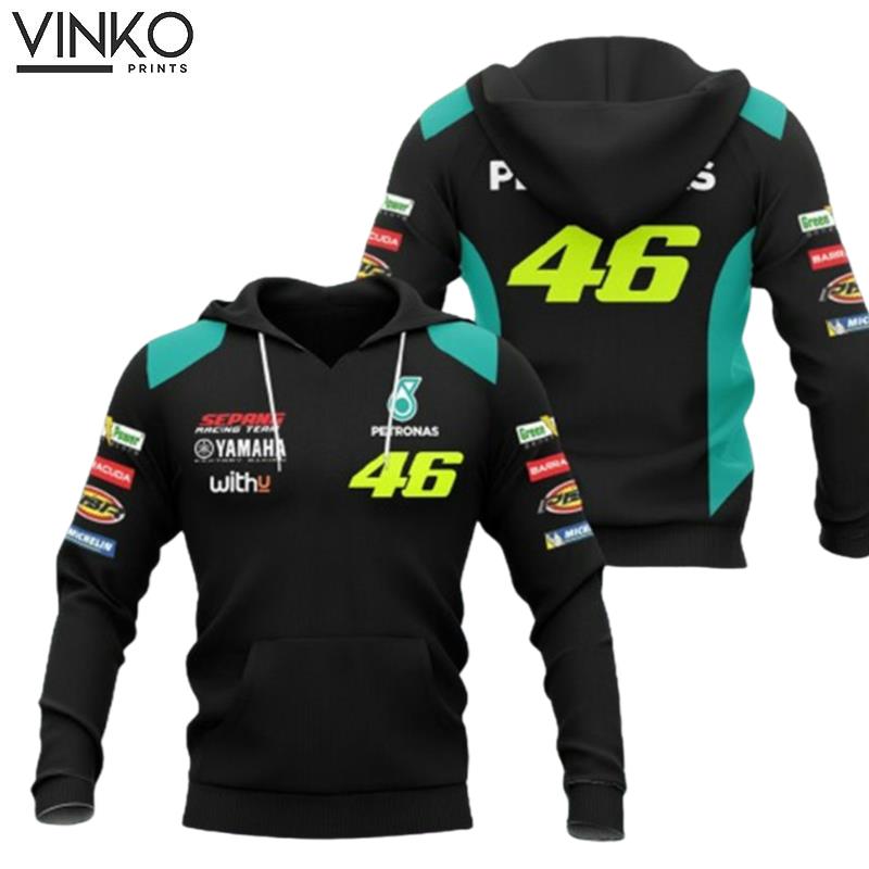 Valentino Rossi Vr46 Yamaha Motogp Racing Petronas Hoodie