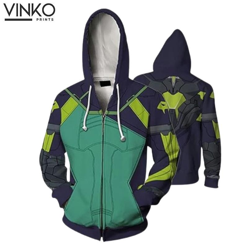 Valorant Viper Cosplay Pattern Hoodie