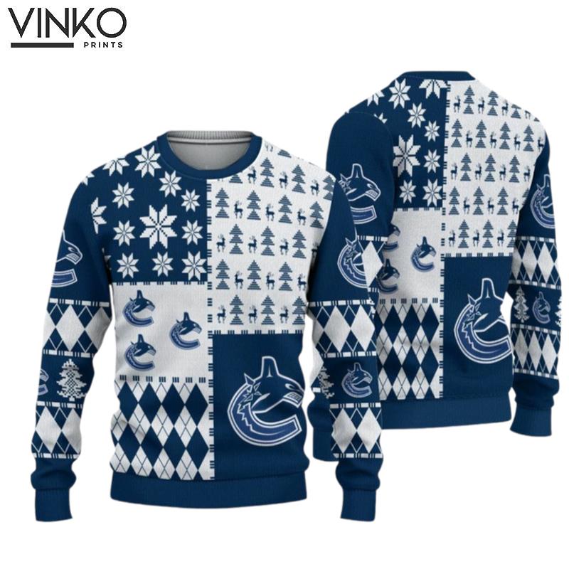 Vancouver Canucks Ice Hockey Ugly Christmas Sweater