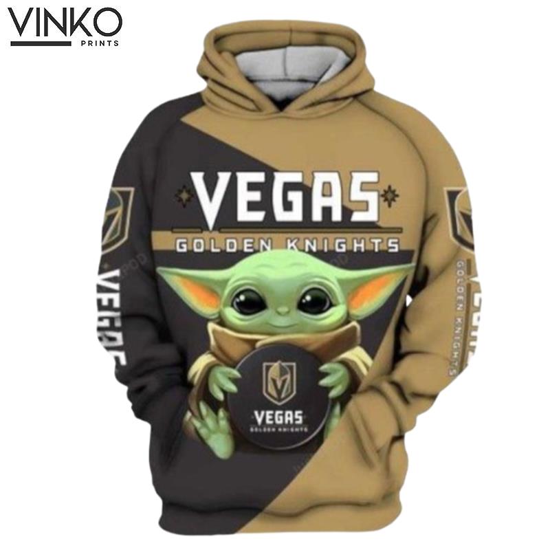 Vegas Golden Knights Nhl Hockey Baby Yoda Star Wars Vegas Golden Knights Vegas Golden Knights Hoodie