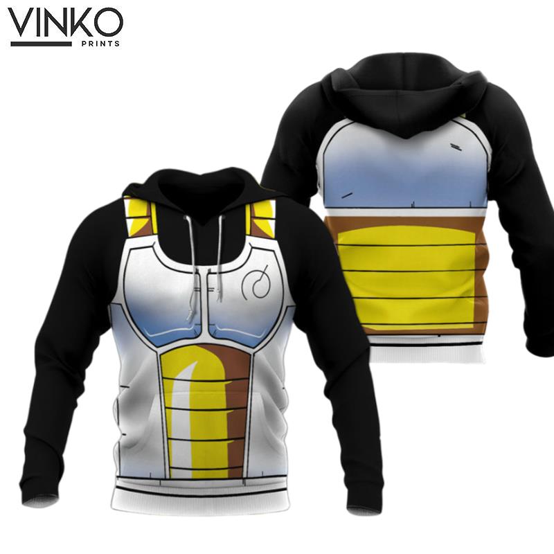 Vegeta Saiyan Battle Armor Dragon Ball Apparel Anime Hoodie