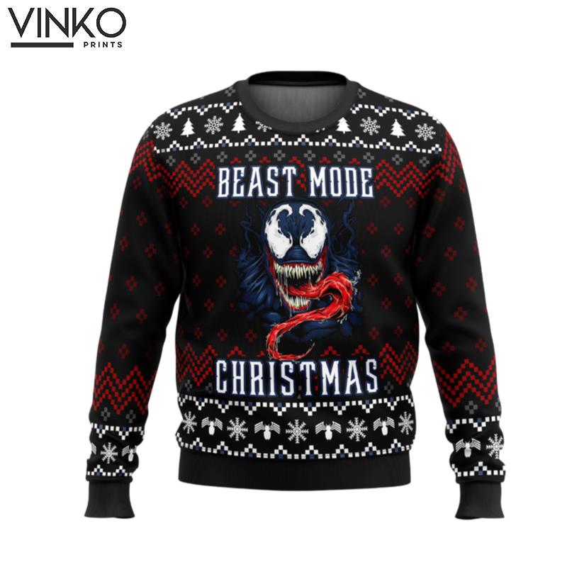 Venom Beast Mode Christmas Ugly Christmas Sweater