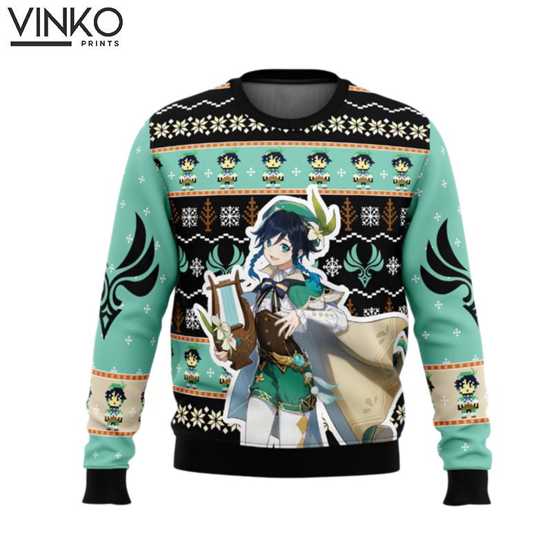 Venti Genshin Impact Ugly Christmas Sweater