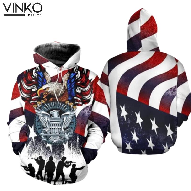 Veteran United States Navy American Eagle Hoodie