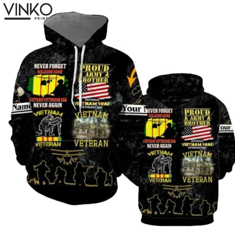 Vietnam Veterans Never Forget Hoodie