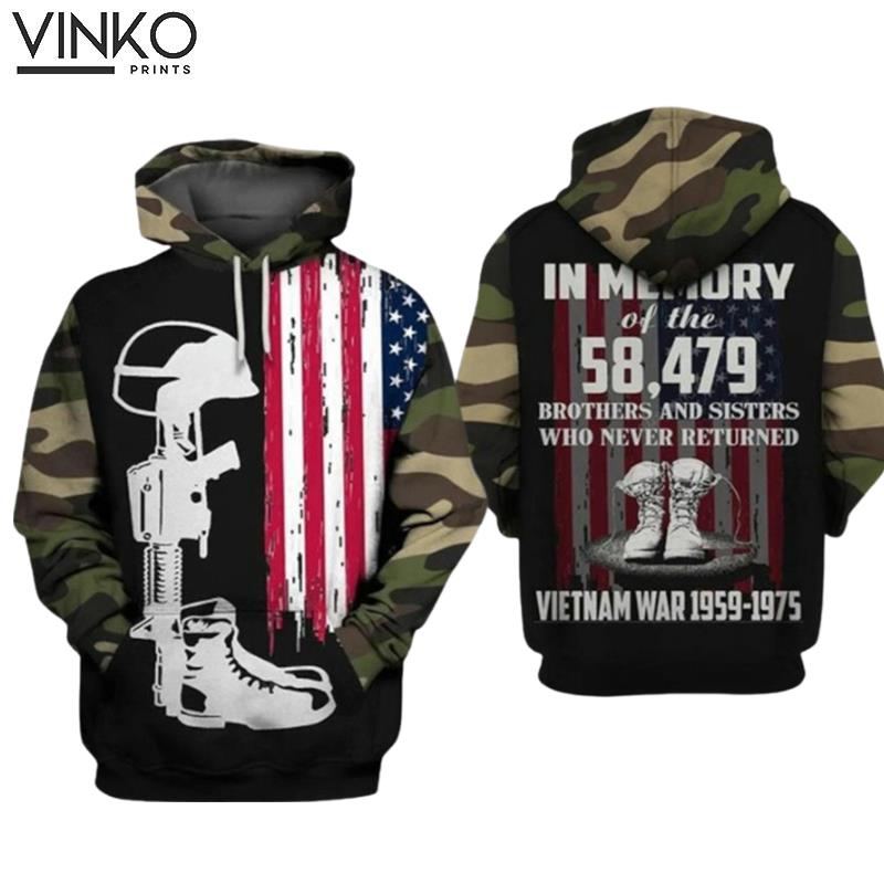 Vietnam War Veteran 1959 1975 Hoodie