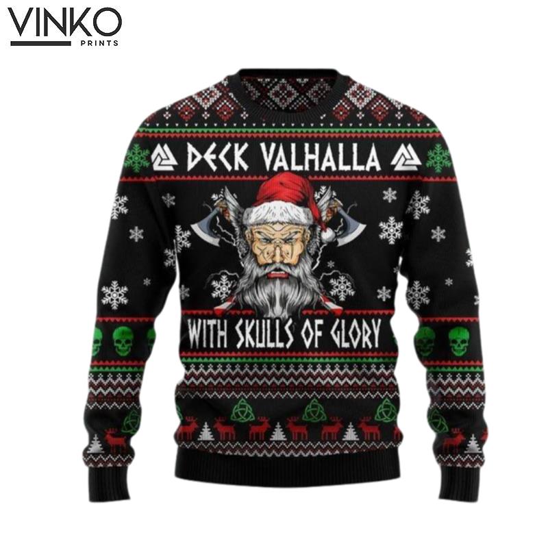 Viking Deck Vahalla Ugly Christmas Sweater