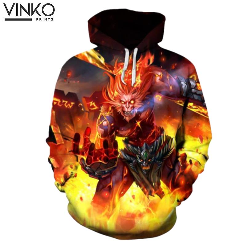 Volcanic Wukong League Of Legends Hoodie