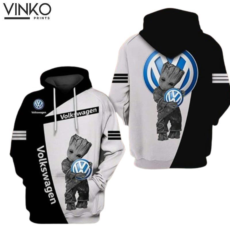 Volkswagen And Baby Groot Hoodie