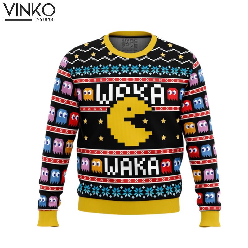 Waka Waka Pac Man Ugly Christmas Sweater