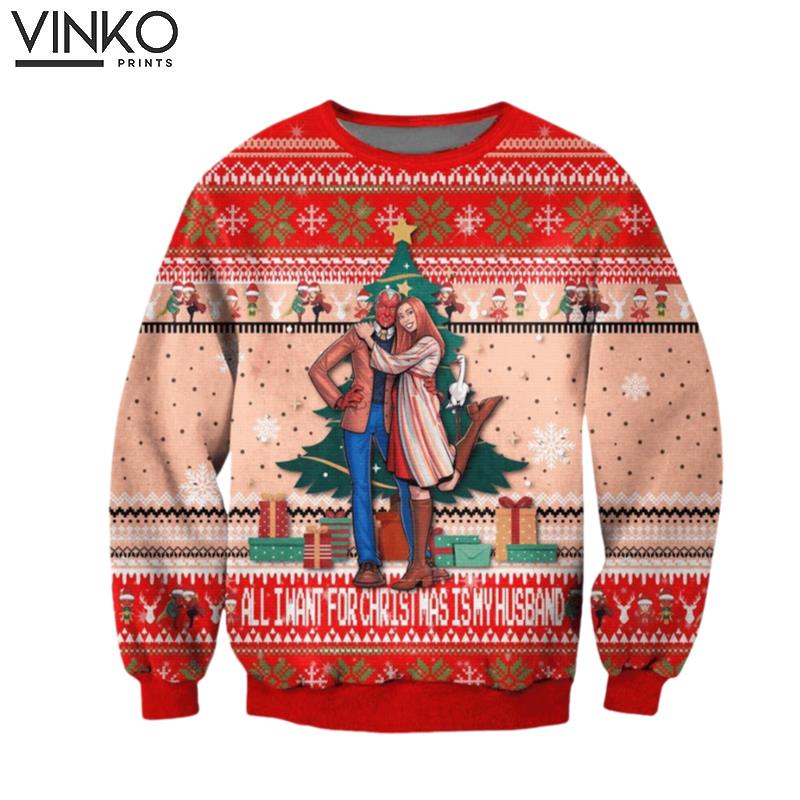 Wanda Vision Marvel Ugly Christmas Sweater