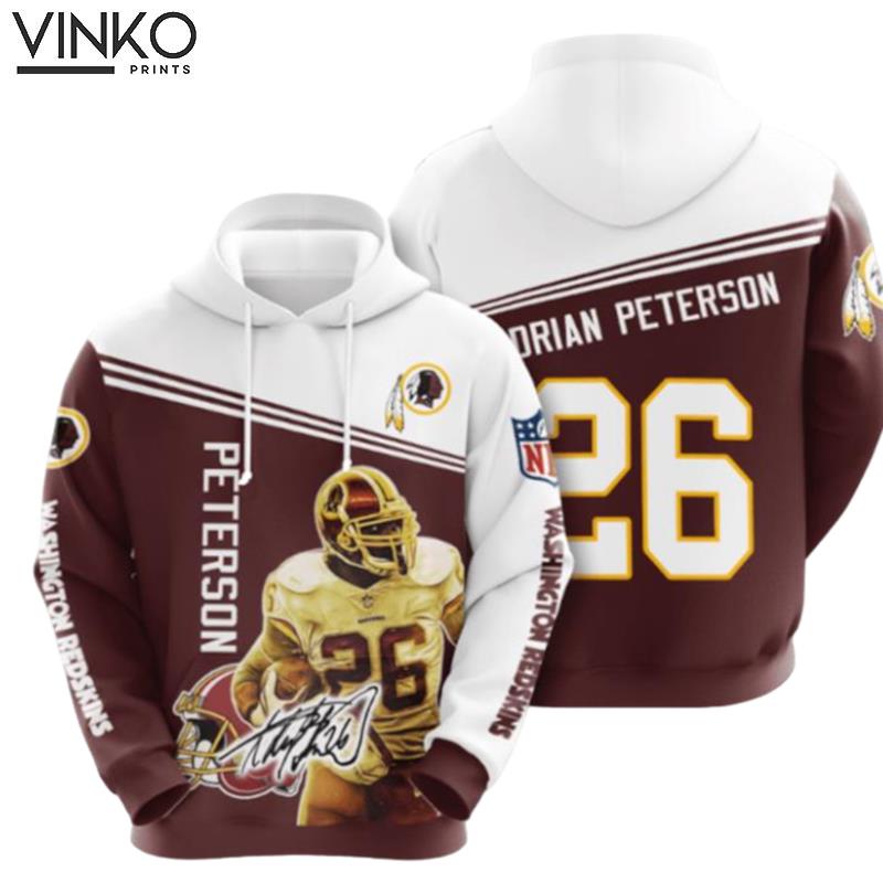 Washington Redskins Adrian Peterson Hoodie