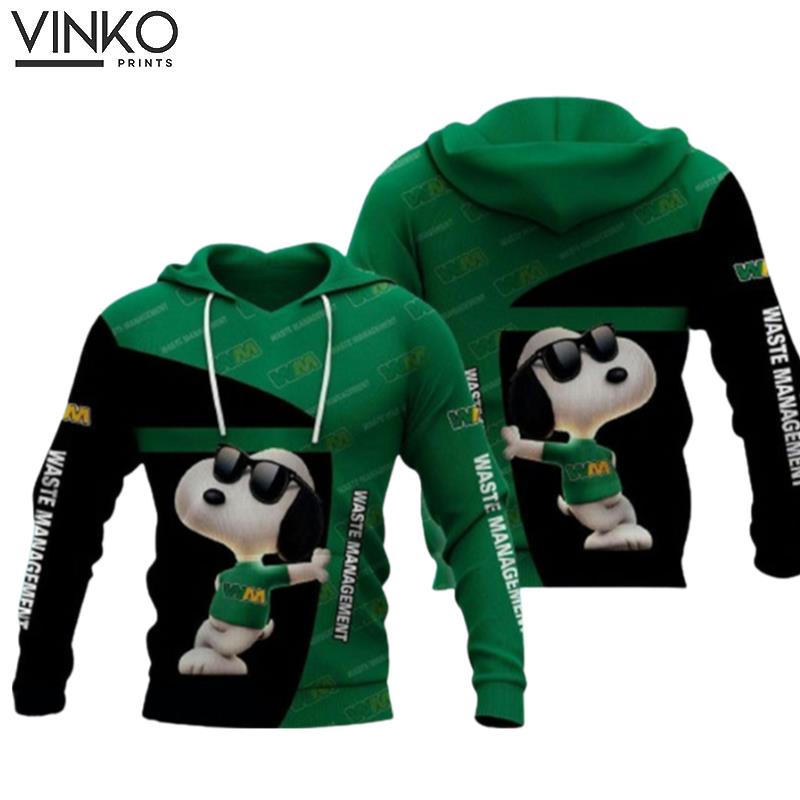 Waste Management Cute Snoopy Hoodie