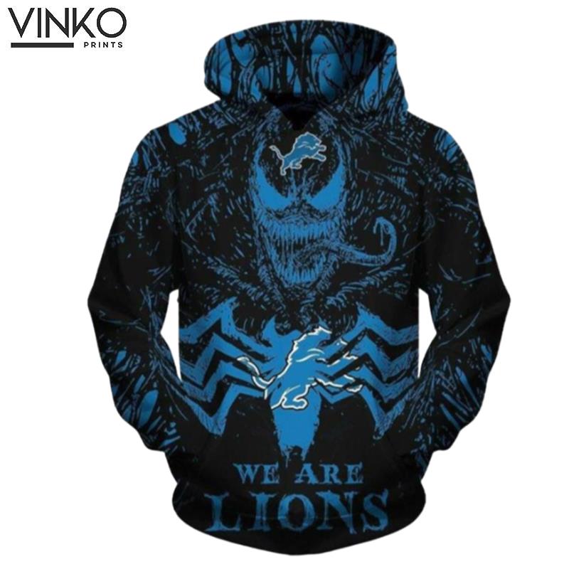 We Are Lions Venom Detroit Lions Nfl Detroit Lions Apparel 19938 Hoodie