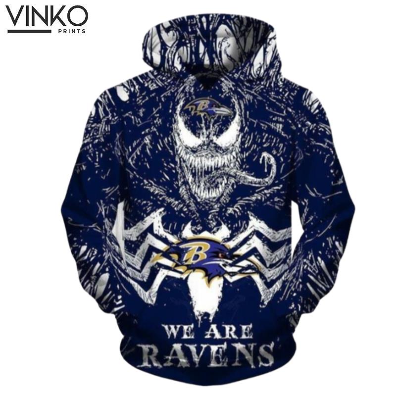 We Are Ravens Venom Baltimore Ravens Nfl Baltimore Ravens Apparel 19939 Hoodie